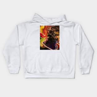 Light vs Darkness Acrylic Abstract Art Kids Hoodie